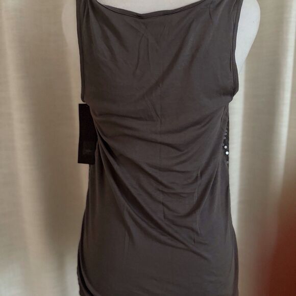 Mossimo Sequins Tank Top Size S Gray Layer Evening Going Out‎ Bling Party NWT - Picture 10 of 10